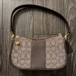 Coach Monogram Swinger Bag in Brown